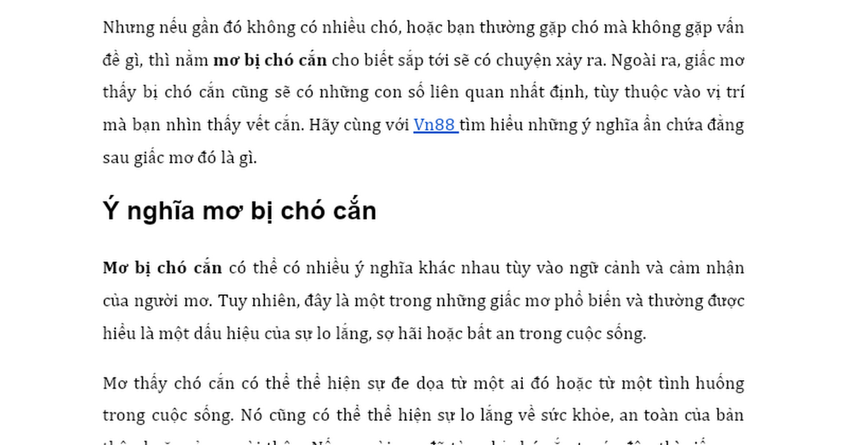 Sổ mơ chó cắn đánh con gì, giải mã số mơ chó cắn, giấc mơ chó cắn số mấy